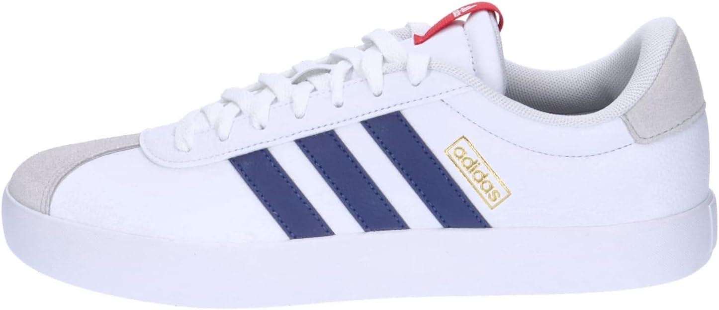 image:imageadidas Mens VL Court 30 SneakersCloud White Dark Blue Better Scarlet