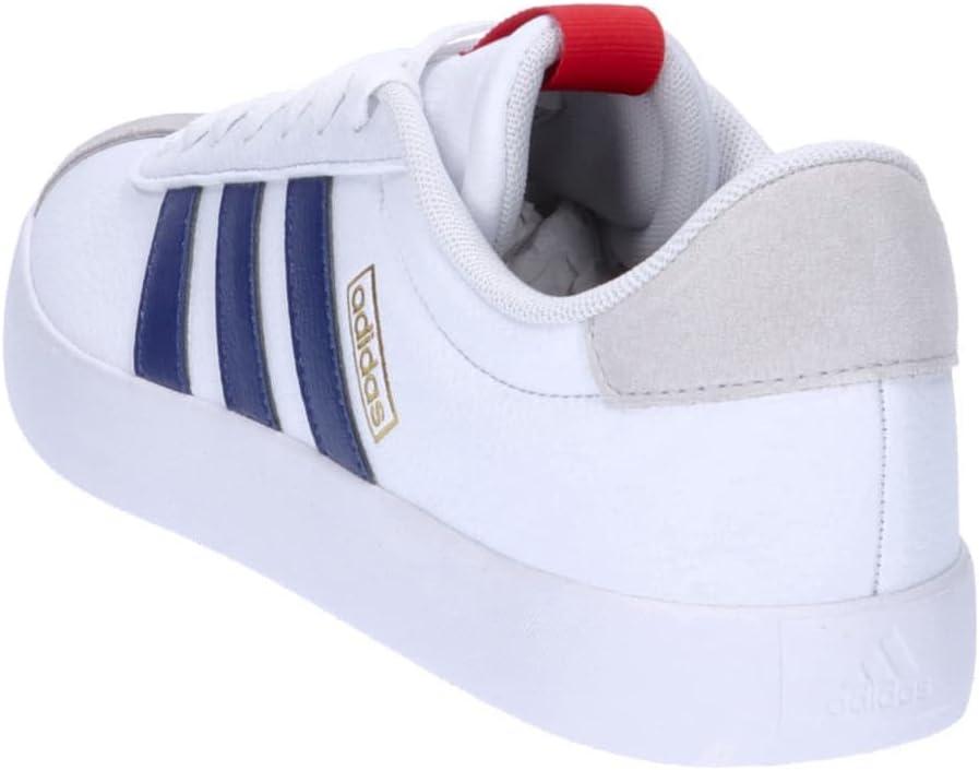 image:imageadidas Mens VL Court 30 SneakersCloud White Dark Blue Better Scarlet