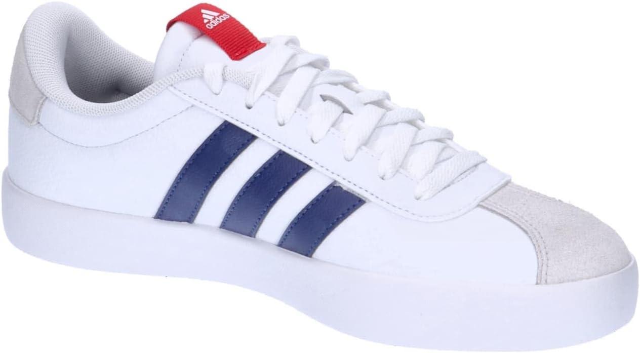 image:imageadidas Mens VL Court 30 SneakersCloud White Dark Blue Better Scarlet