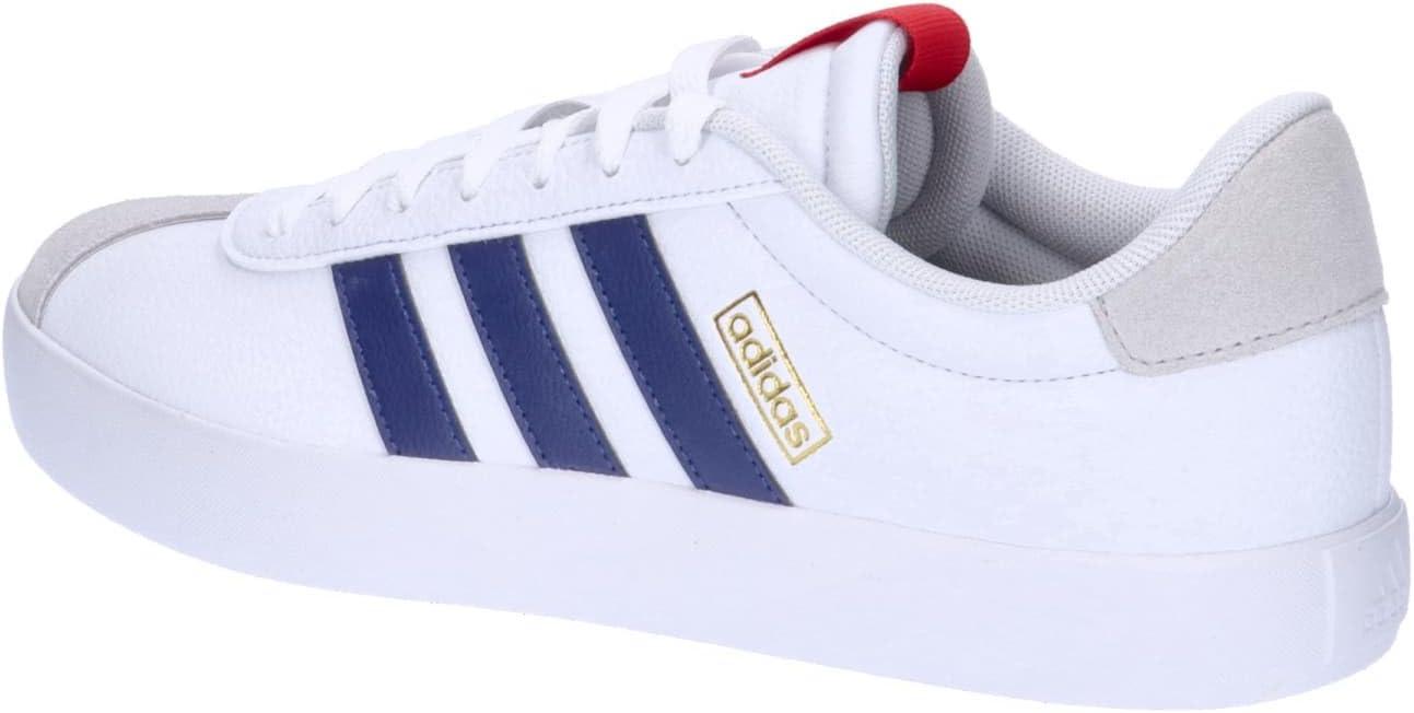 image:imageadidas Mens VL Court 30 SneakersCloud White Dark Blue Better Scarlet