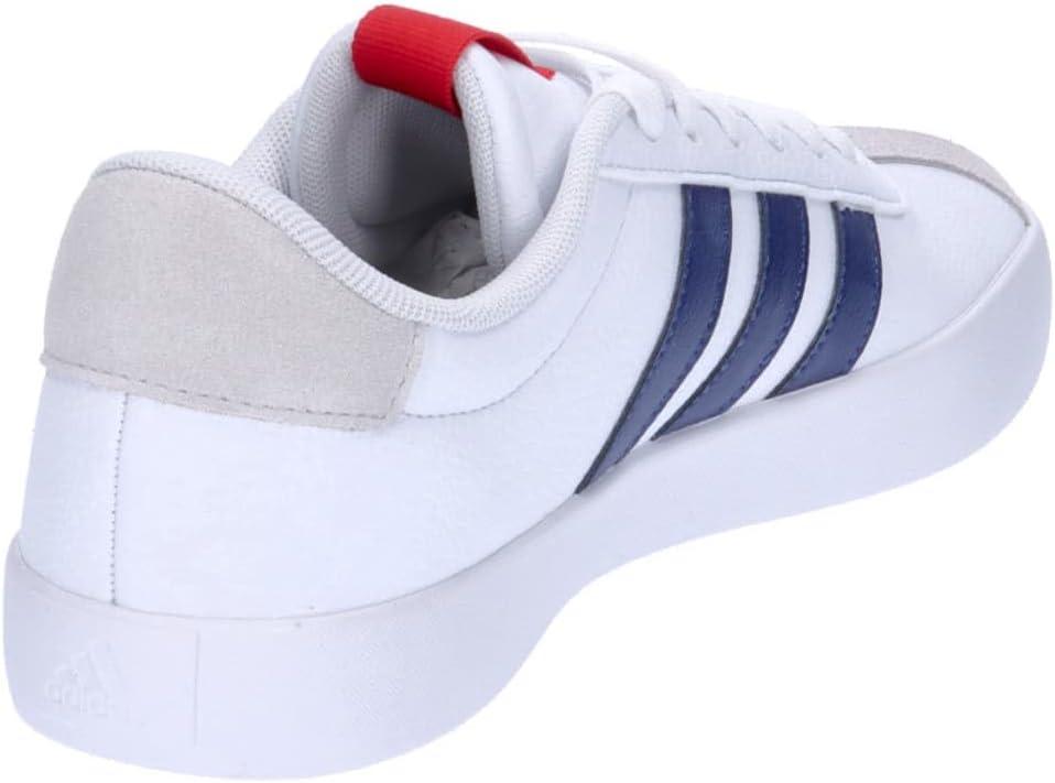 image:imageadidas Mens VL Court 30 SneakersCloud White Dark Blue Better Scarlet