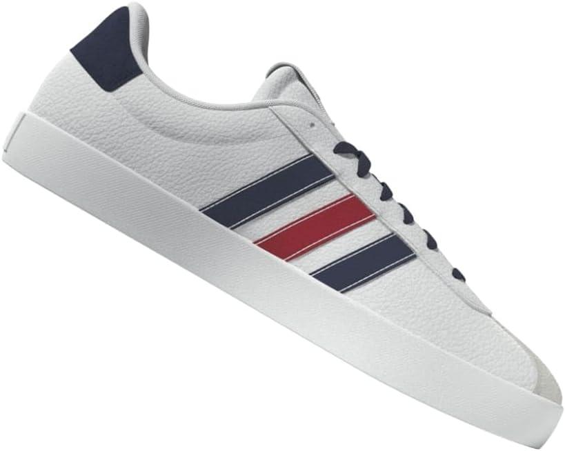 image:imageadidas Mens VL Court 30 SneakersCloud White Navy Blue Better Scarlet