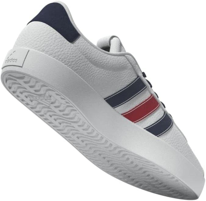 image:imageadidas Mens VL Court 30 SneakersCloud White Navy Blue Better Scarlet