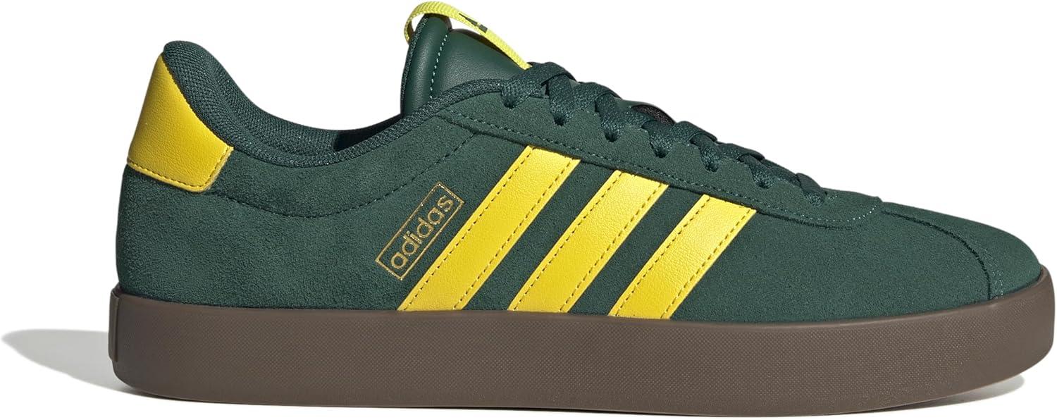 image:imageadidas Mens VL Court 30 SneakersCollegiate Green Yellow Gold Metallic