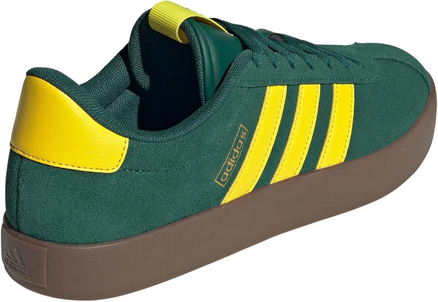 image:imageadidas Mens VL Court 30 SneakersCollegiate GreenYellowGold Metallic