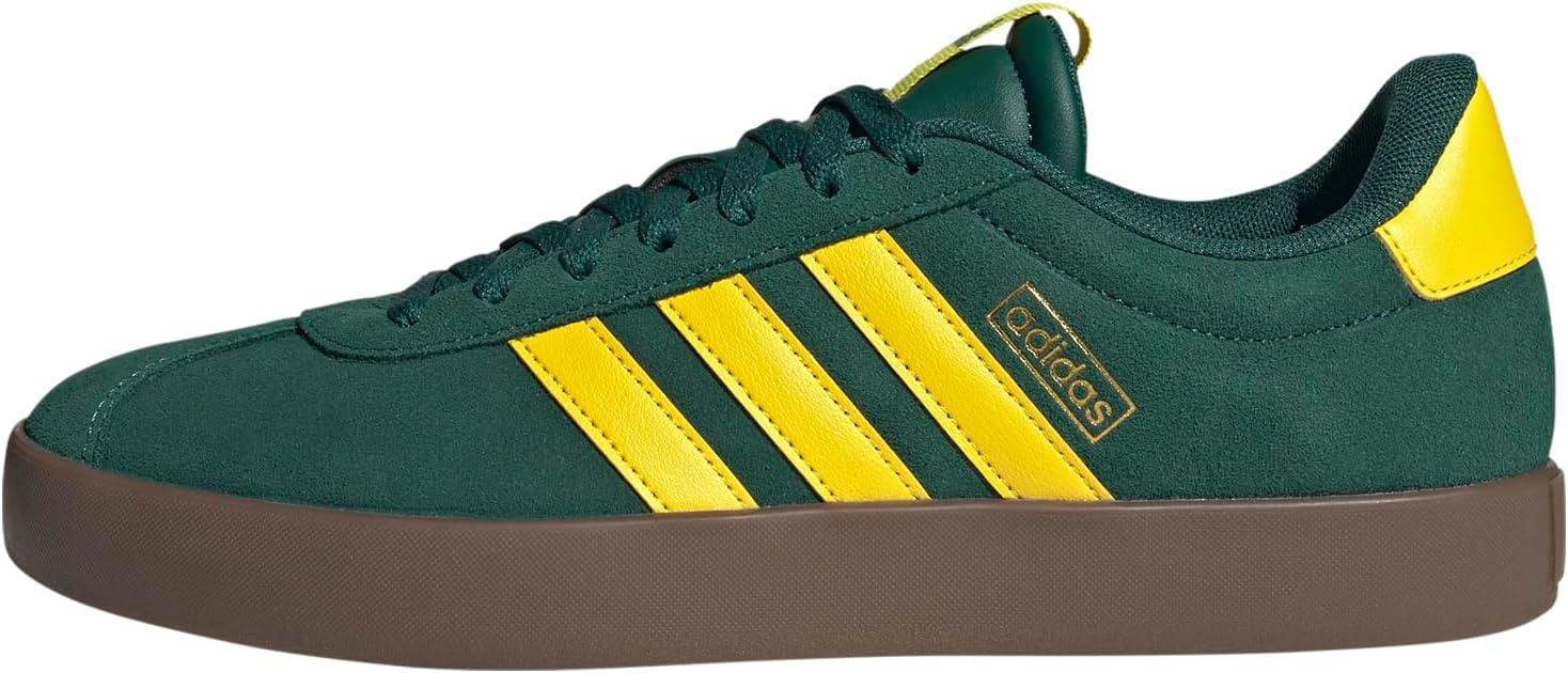 image:imageadidas Mens VL Court 30 SneakersCollegiate GreenYellowGold Metallic