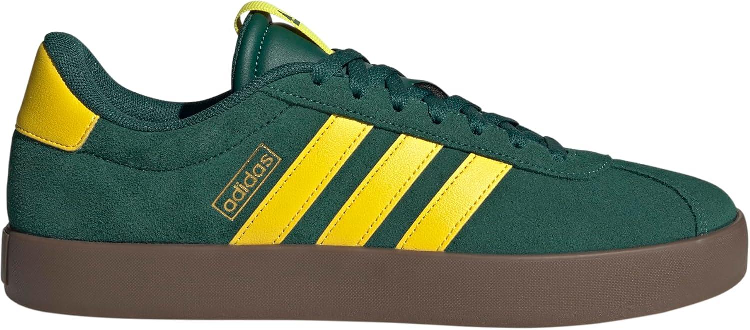 image:imageadidas Mens VL Court 30 SneakersCollegiate GreenYellowGold Metallic
