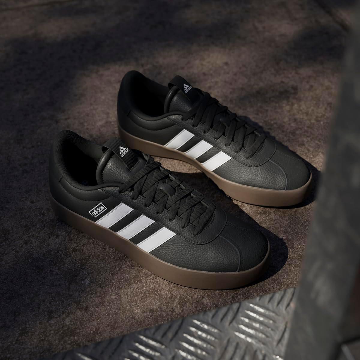 image:imageadidas Mens VL Court 30 SneakersCore BlackFootwear WhiteGum Id6286