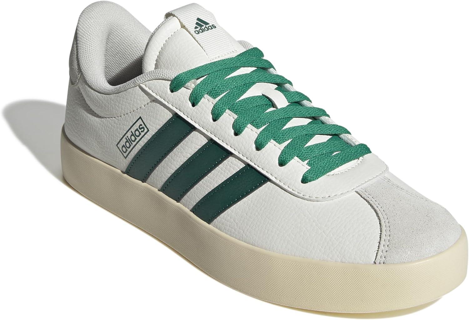 image:imageadidas Mens VL Court 30 SneakersCore White Collegiate Green Court Green