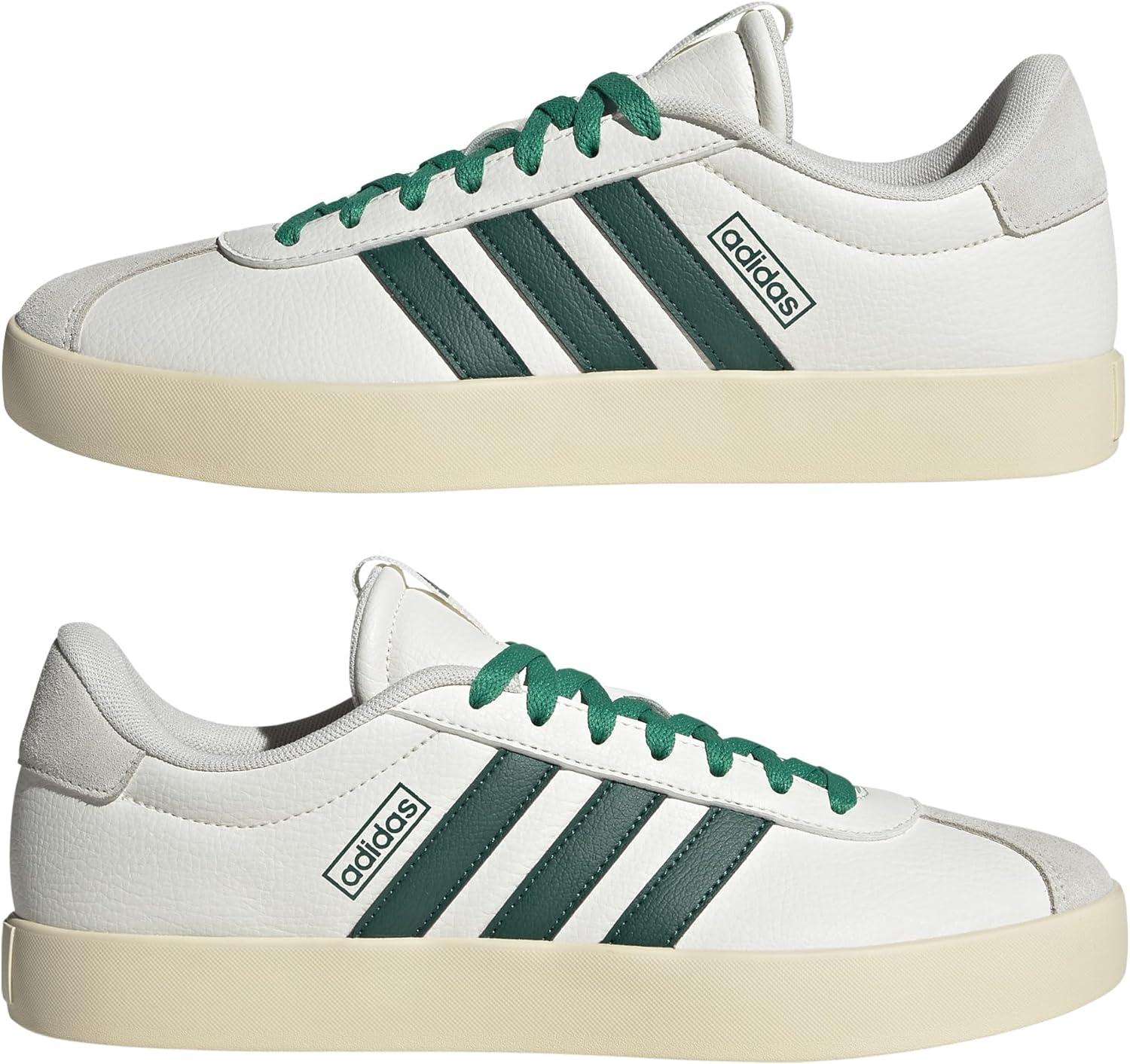 image:imageadidas Mens VL Court 30 SneakersCore White Collegiate Green Court Green