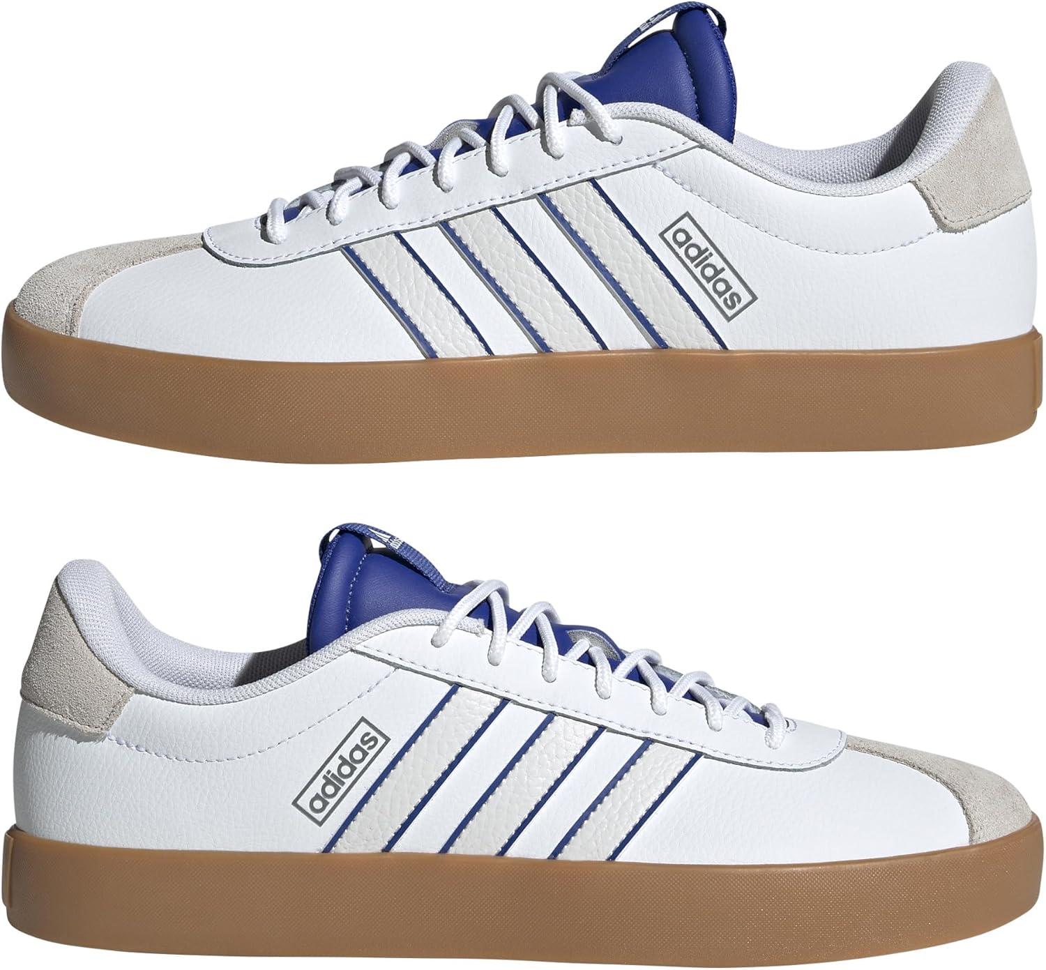 image:imageadidas Mens VL Court 30 SneakersFtwr White Crystal White Semi Lucid Blue