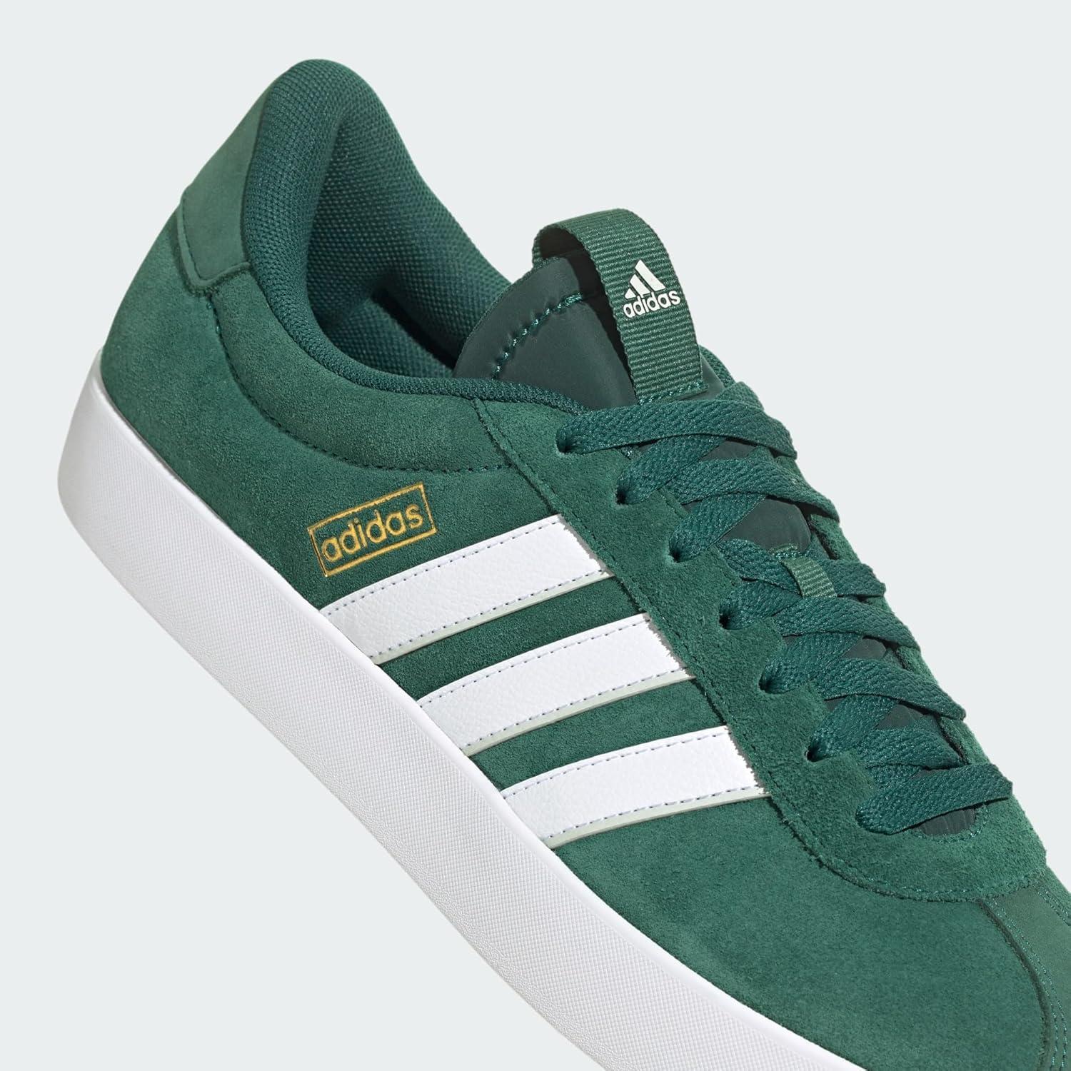 image:imageadidas Mens VL Court 30 SneakersGreen Cloud White Wonder Silver
