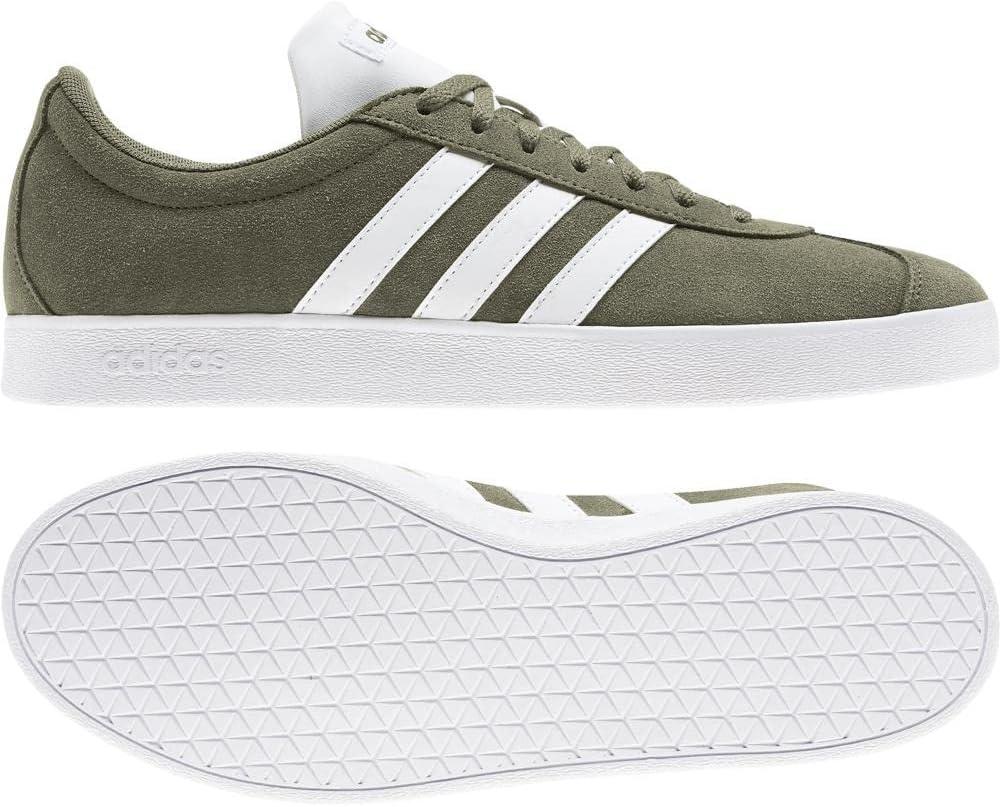 image:imageadidas Mens VL Court 30 SneakersGreen Raw Khaki Ftwr White Ftwr White