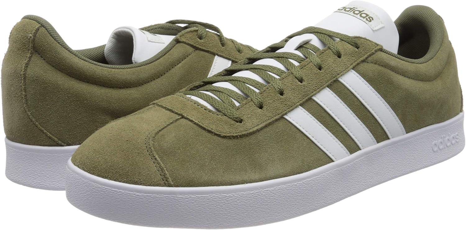 image:imageadidas Mens VL Court 30 SneakersGreen Raw Khaki Ftwr White Ftwr White