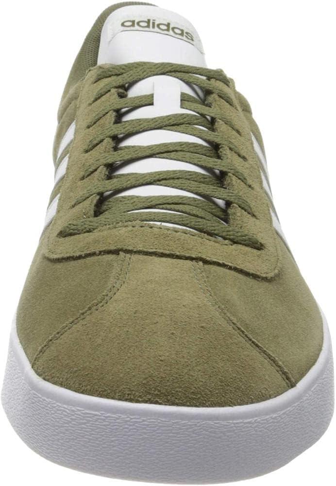 image:imageadidas Mens VL Court 30 SneakersGreen Raw KhakiFtwr White