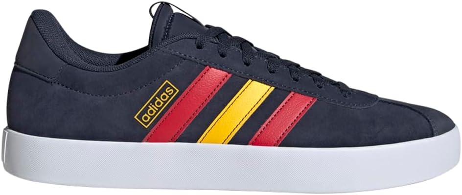 image:imageadidas Mens VL Court 30 SneakersInkBetter ScarletBold Gold