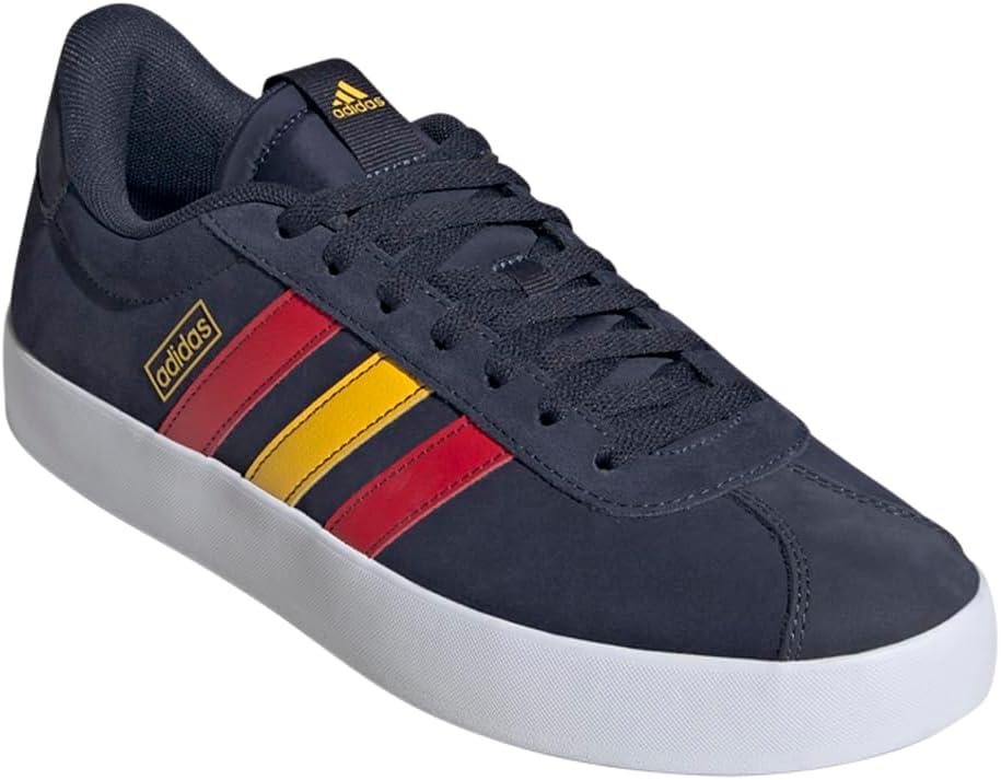 image:imageadidas Mens VL Court 30 SneakersInkBetter ScarletBold Gold