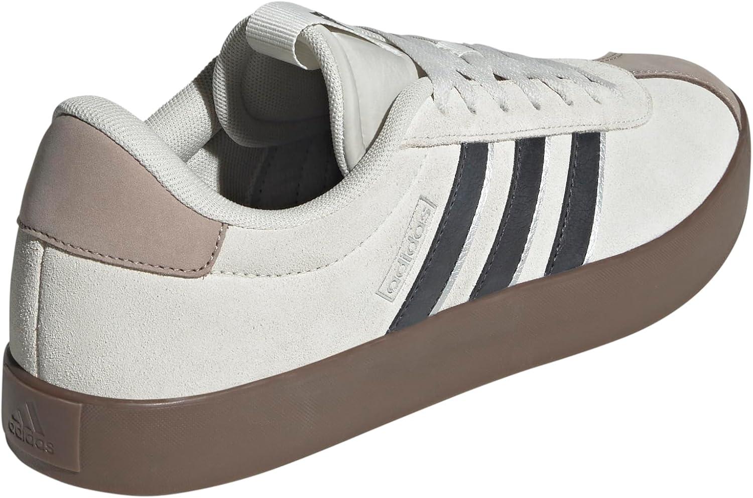 image:imageadidas Mens VL Court 30 SneakersOrbit GreyCarbonSilver Metallic