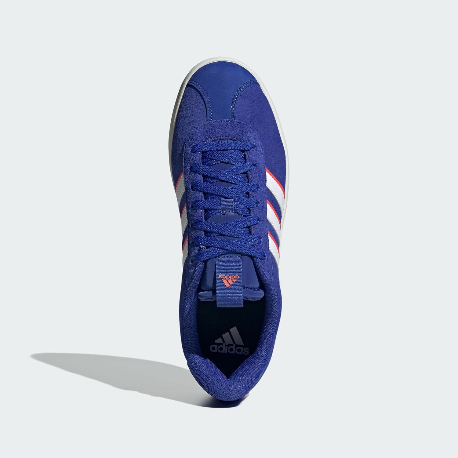 image:imageadidas Mens VL Court 30 SneakersSemi Lucid BlueWhiteBright Red