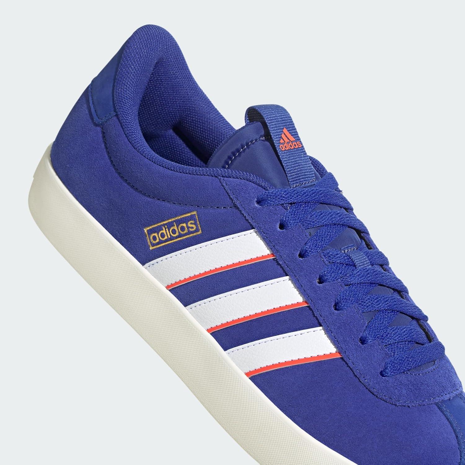 image:imageadidas Mens VL Court 30 SneakersSemi Lucid BlueWhiteBright Red