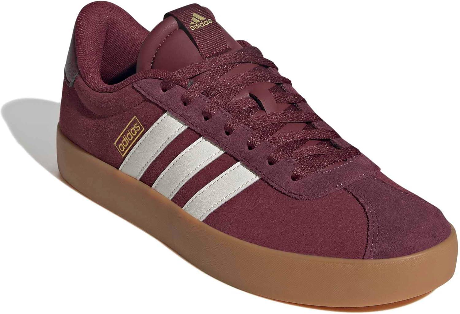 image:imageadidas Mens VL Court 30 SneakersShadow RedOff WhiteMaroon