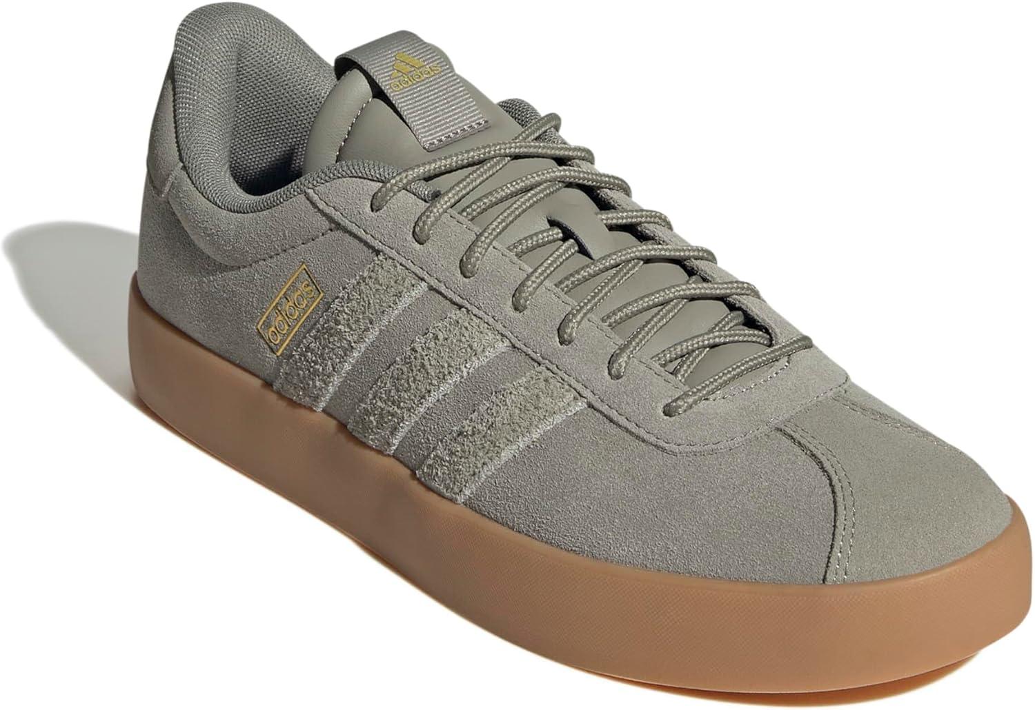 image:imageadidas Mens VL Court 30 SneakersSilver PebbleSilver PebbleGold Metallic