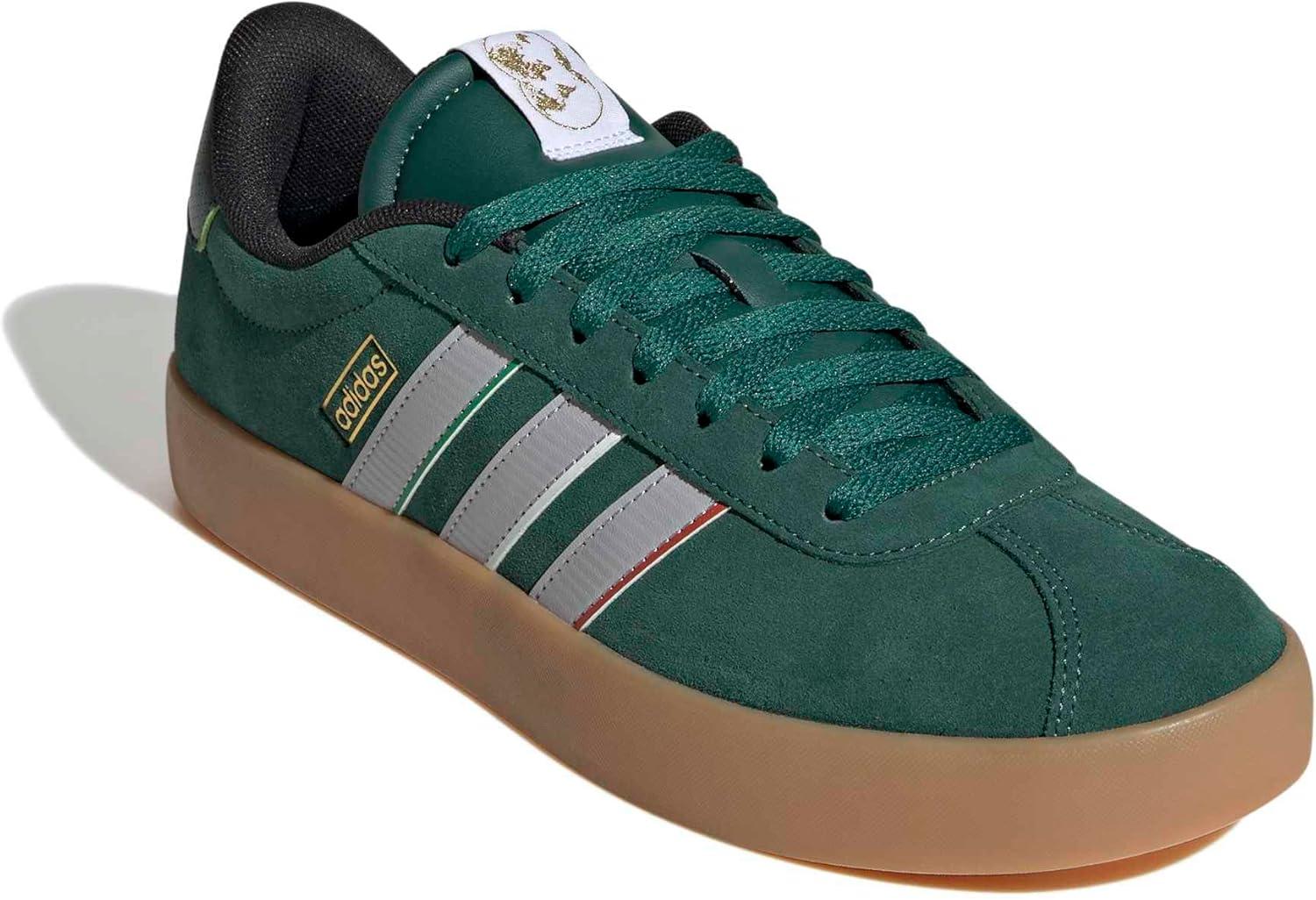 image:imageadidas Mens VL Court 30 SneakersTeam Dark GreenGreyWhite
