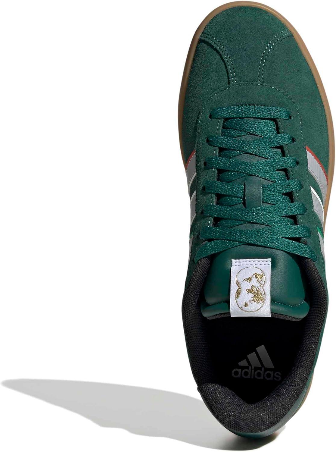 image:imageadidas Mens VL Court 30 SneakersTeam Dark GreenGreyWhite