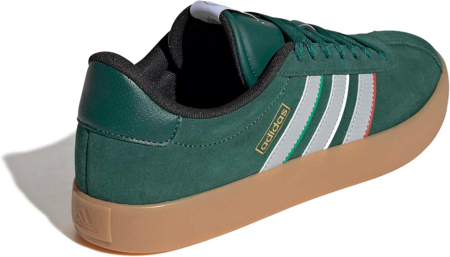image:imageadidas Mens VL Court 30 SneakersTeam Dark GreenGreyWhite