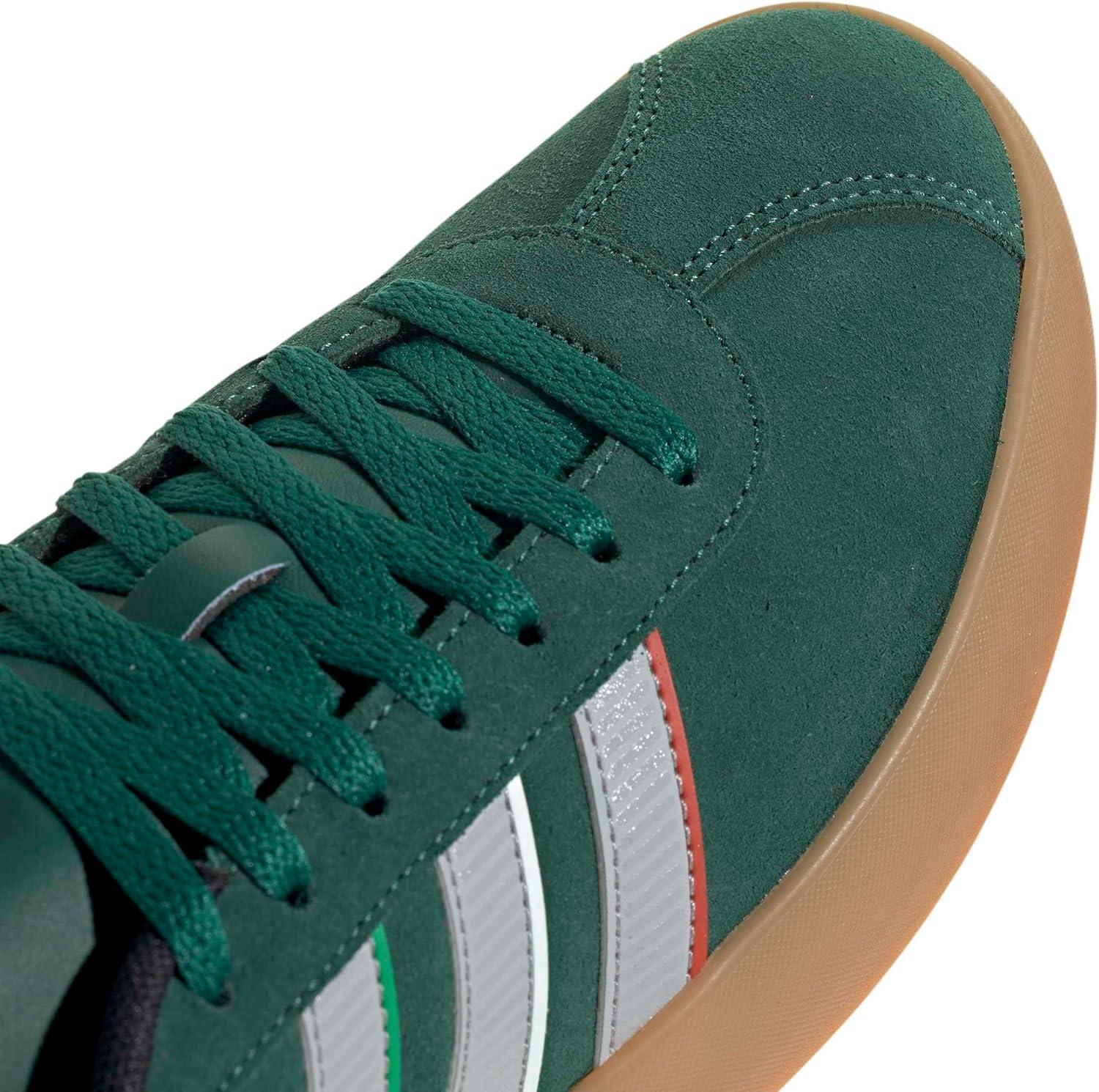 image:imageadidas Mens VL Court 30 SneakersTeam Dark GreenGreyWhite