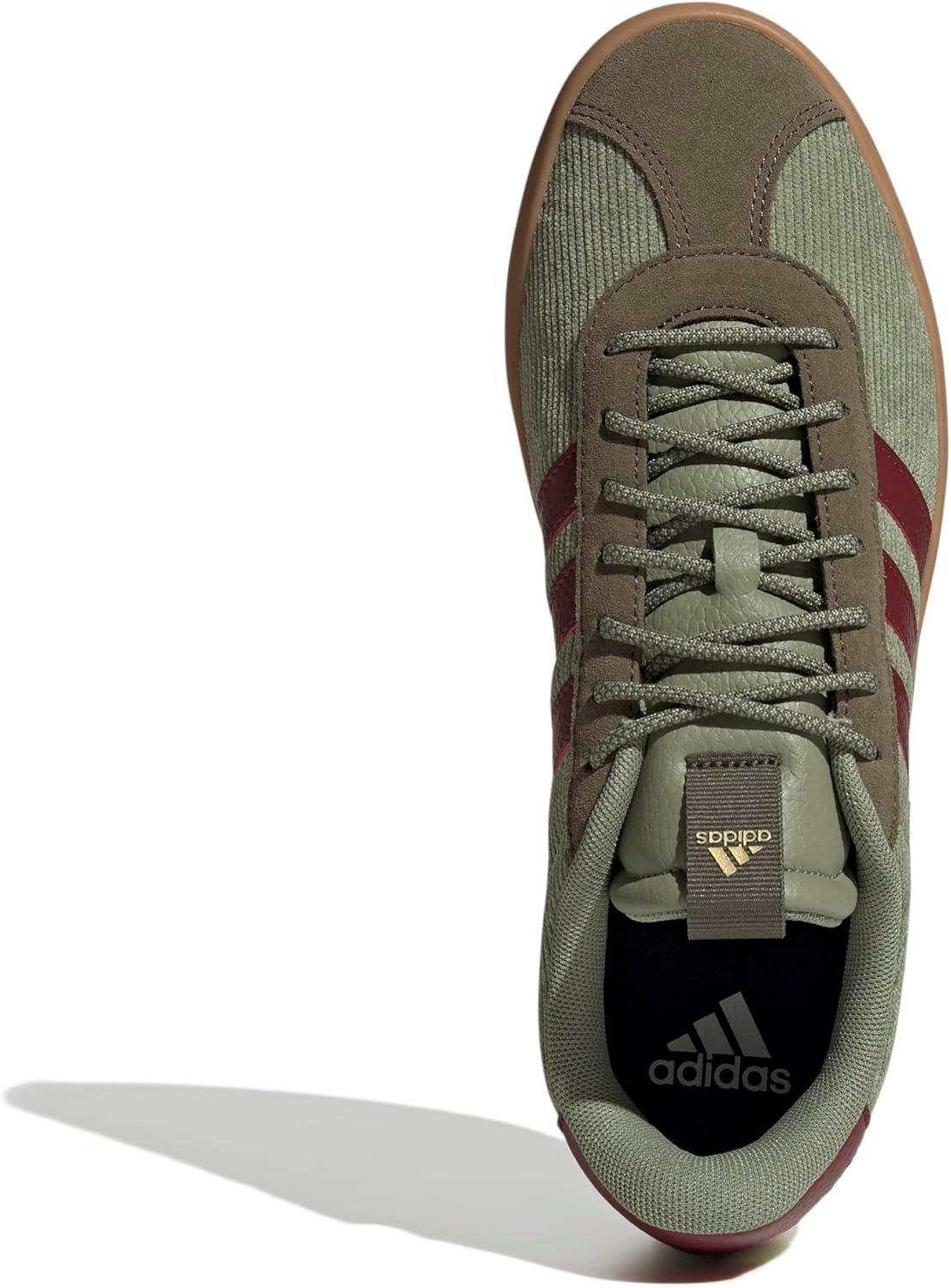 image:imageadidas Mens VL Court 30 SneakersTent GreenShadow RedOlive Strata