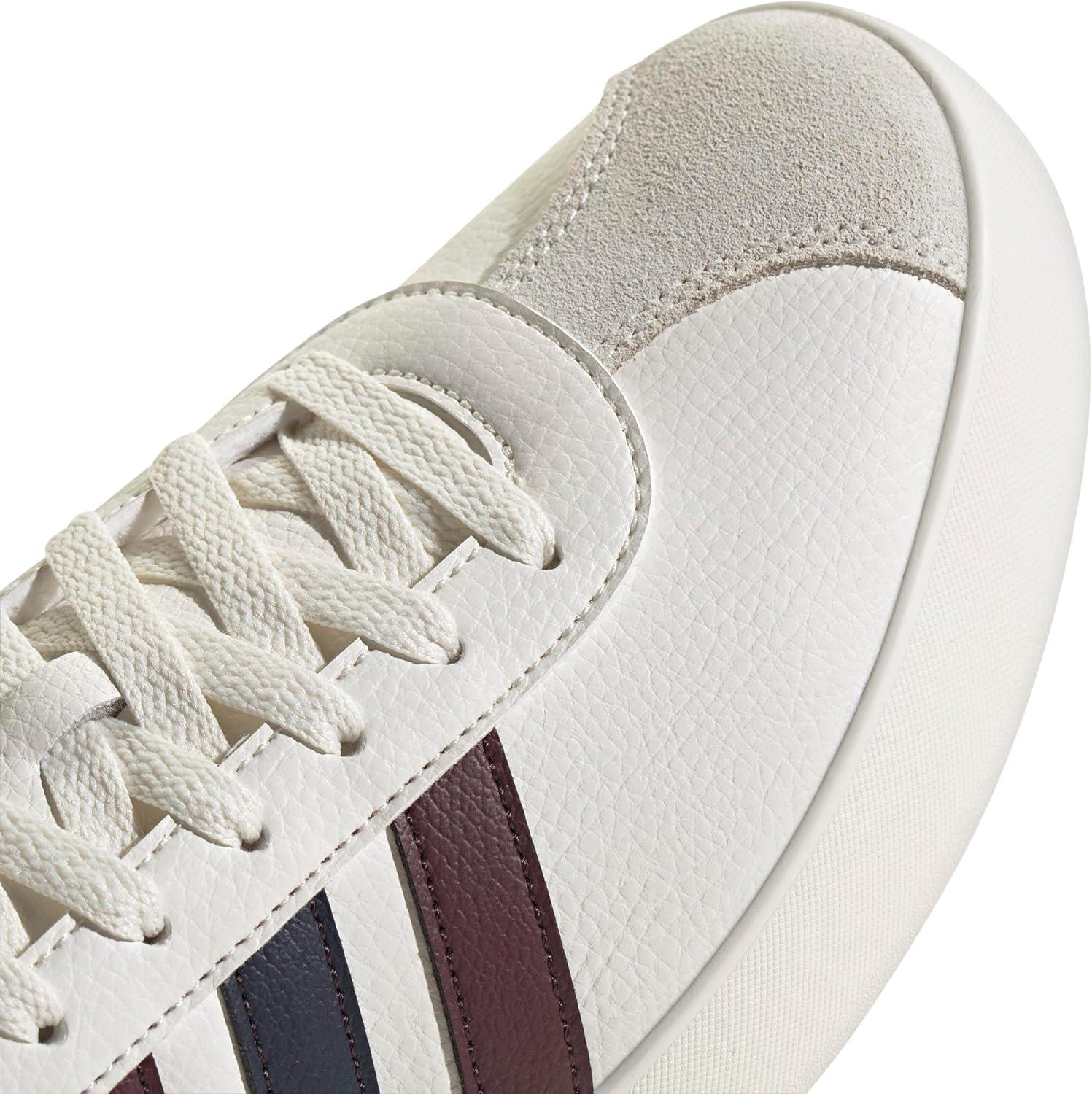 image:imageadidas Mens VL Court 30 SneakersWhiteAurora RubyAurora Ink