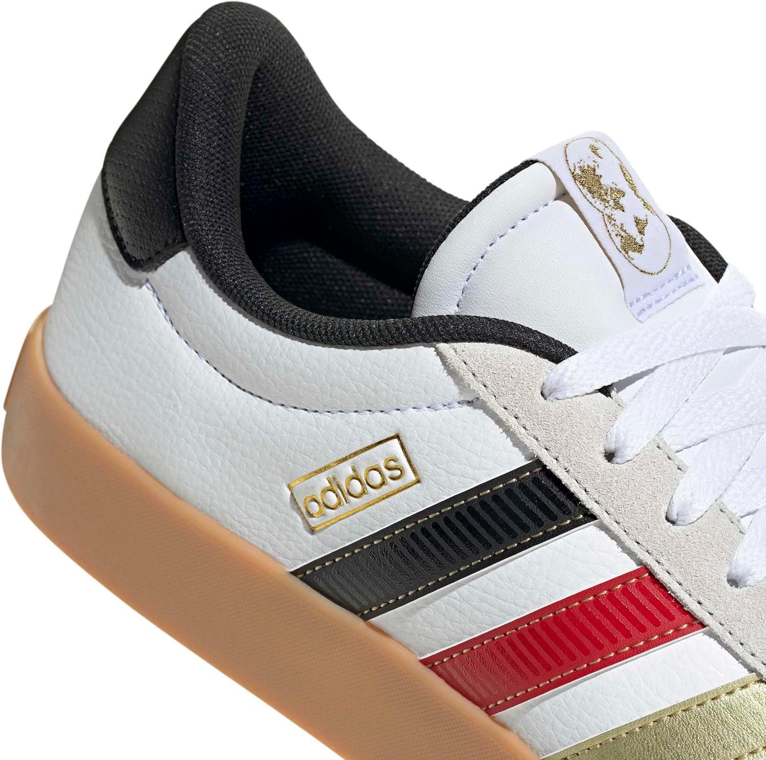 image:imageadidas Mens VL Court 30 SneakersWhiteBlackGold Metallic