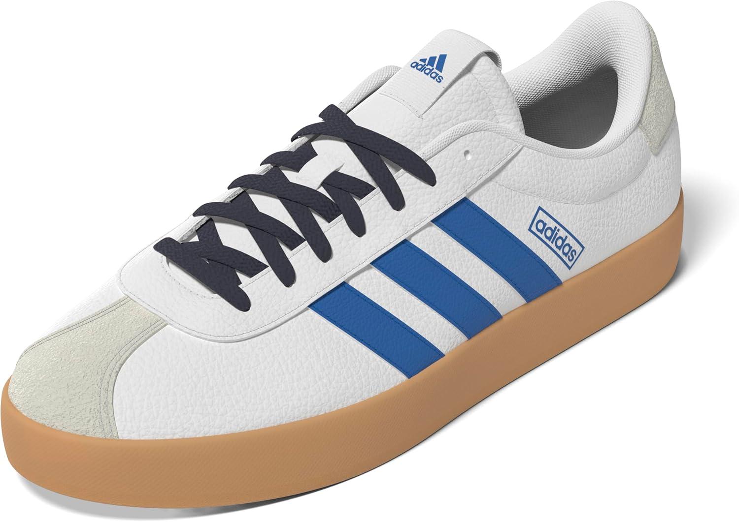 image:imageadidas Mens VL Court 30 SneakersWhiteBright RoyalShadow Navy