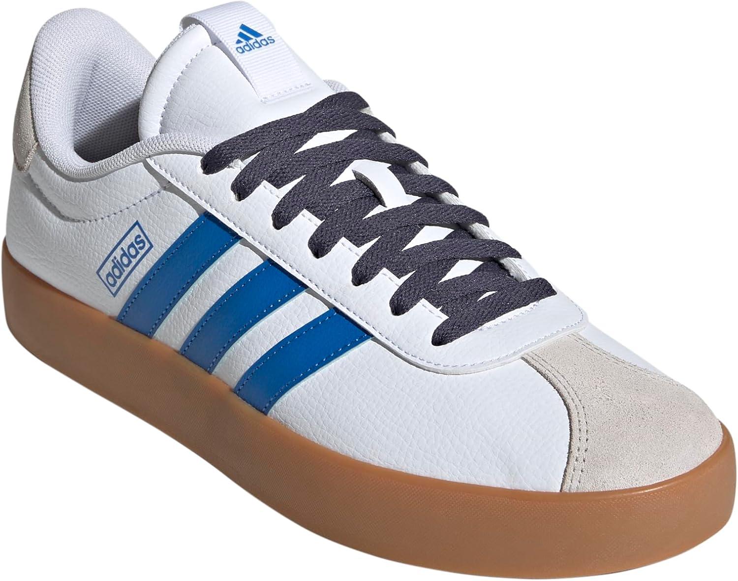 image:imageadidas Mens VL Court 30 SneakersWhiteBright RoyalShadow Navy