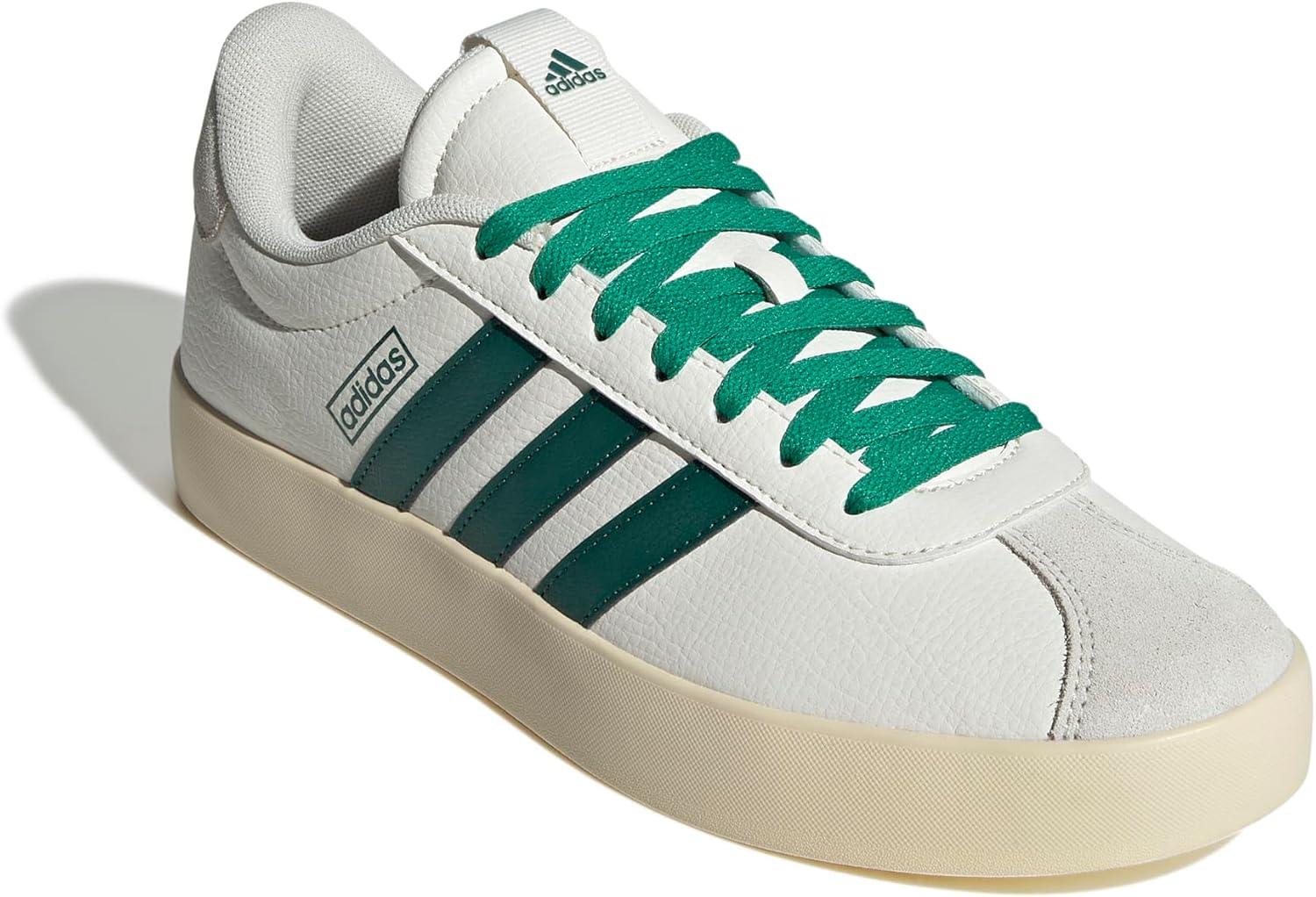 image:imageadidas Mens VL Court 30 SneakersWhiteCollegiate GreenCourt Green