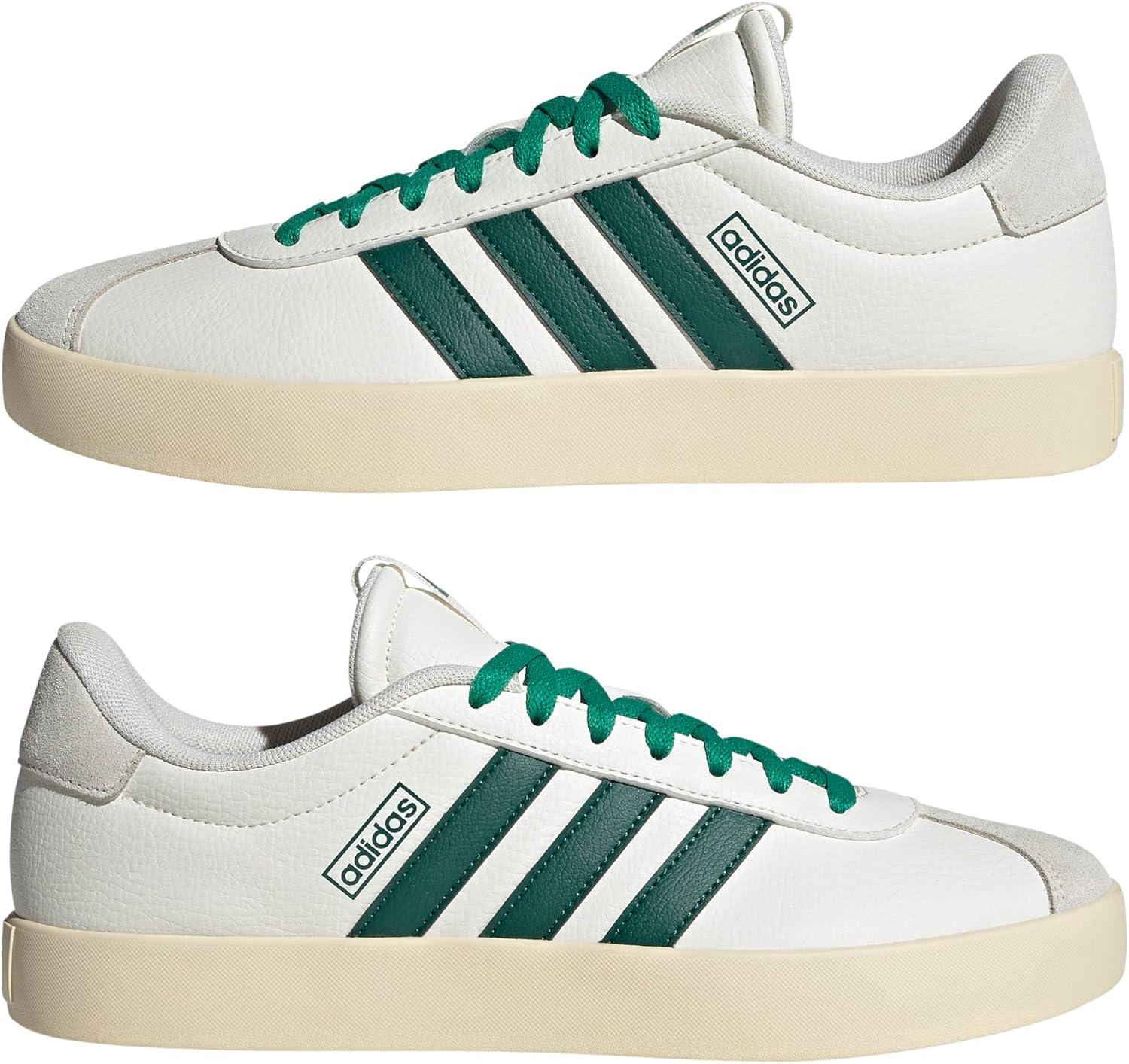 image:imageadidas Mens VL Court 30 SneakersWhiteCollegiate GreenCourt Green