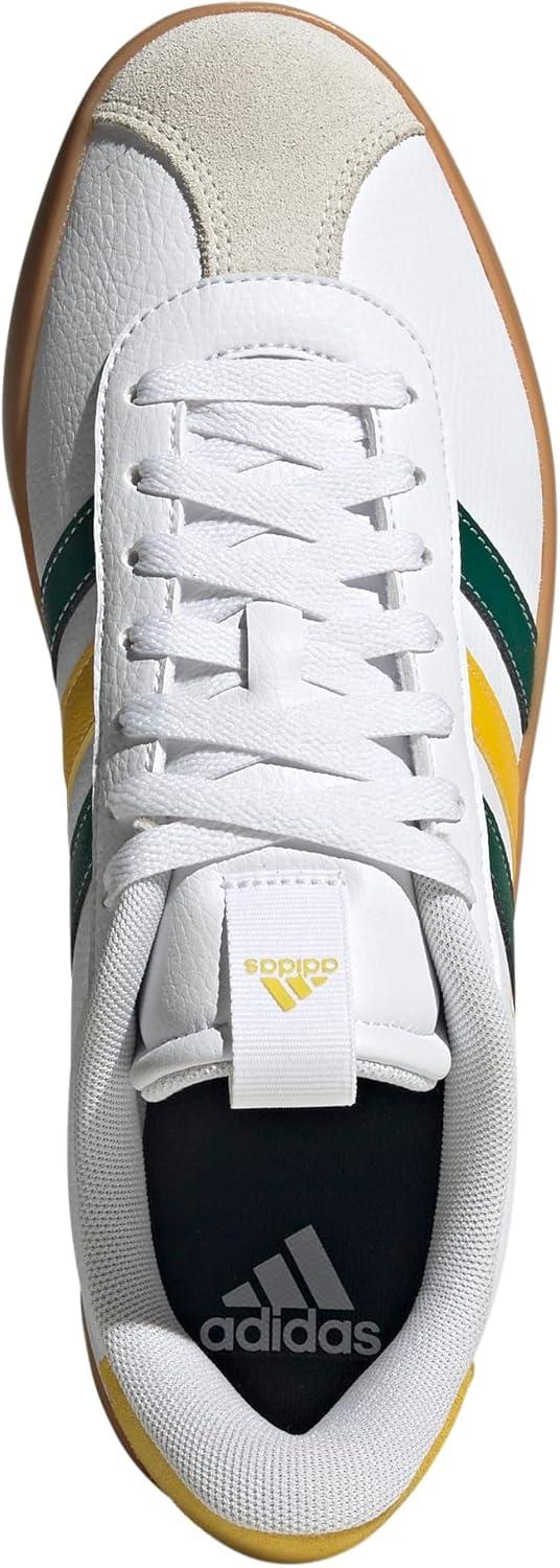 image:imageadidas Mens VL Court 30 SneakersWhiteCollegiate GreenUtility Yellow