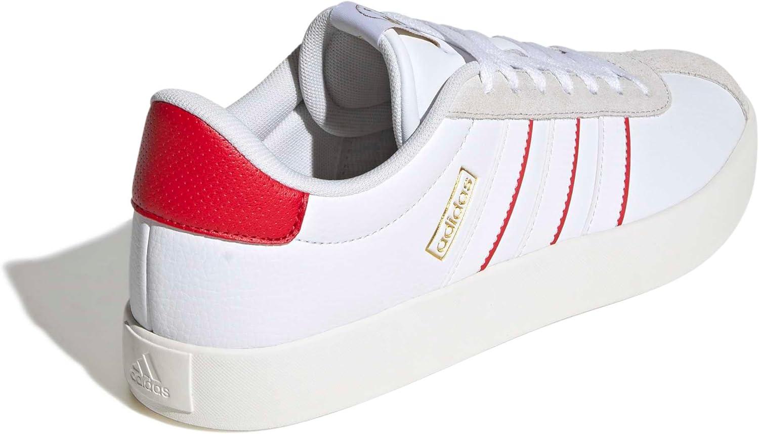 image:imageadidas Mens VL Court 30 SneakersWhiteCollegiate Red