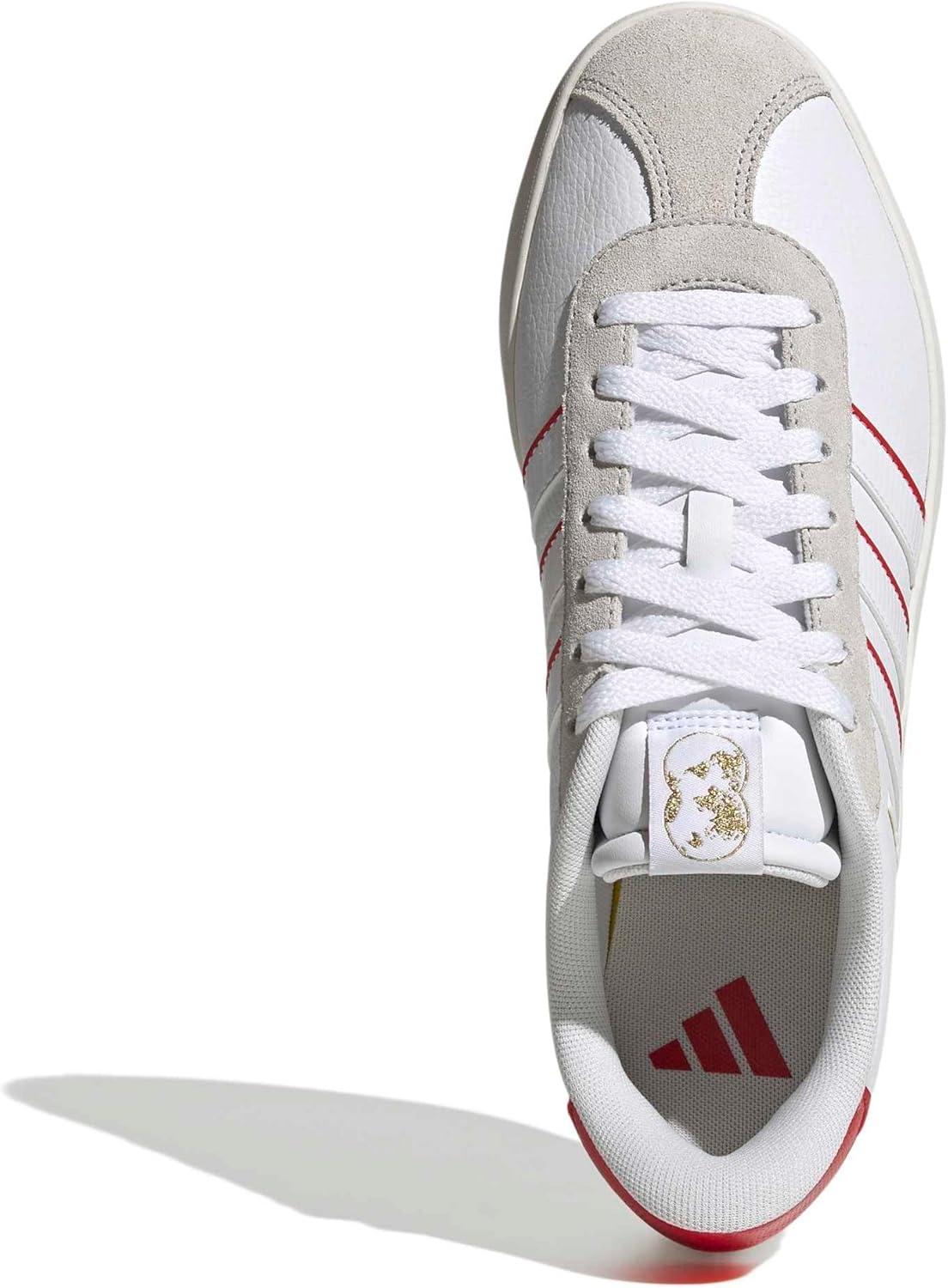 image:imageadidas Mens VL Court 30 SneakersWhiteCollegiate Red