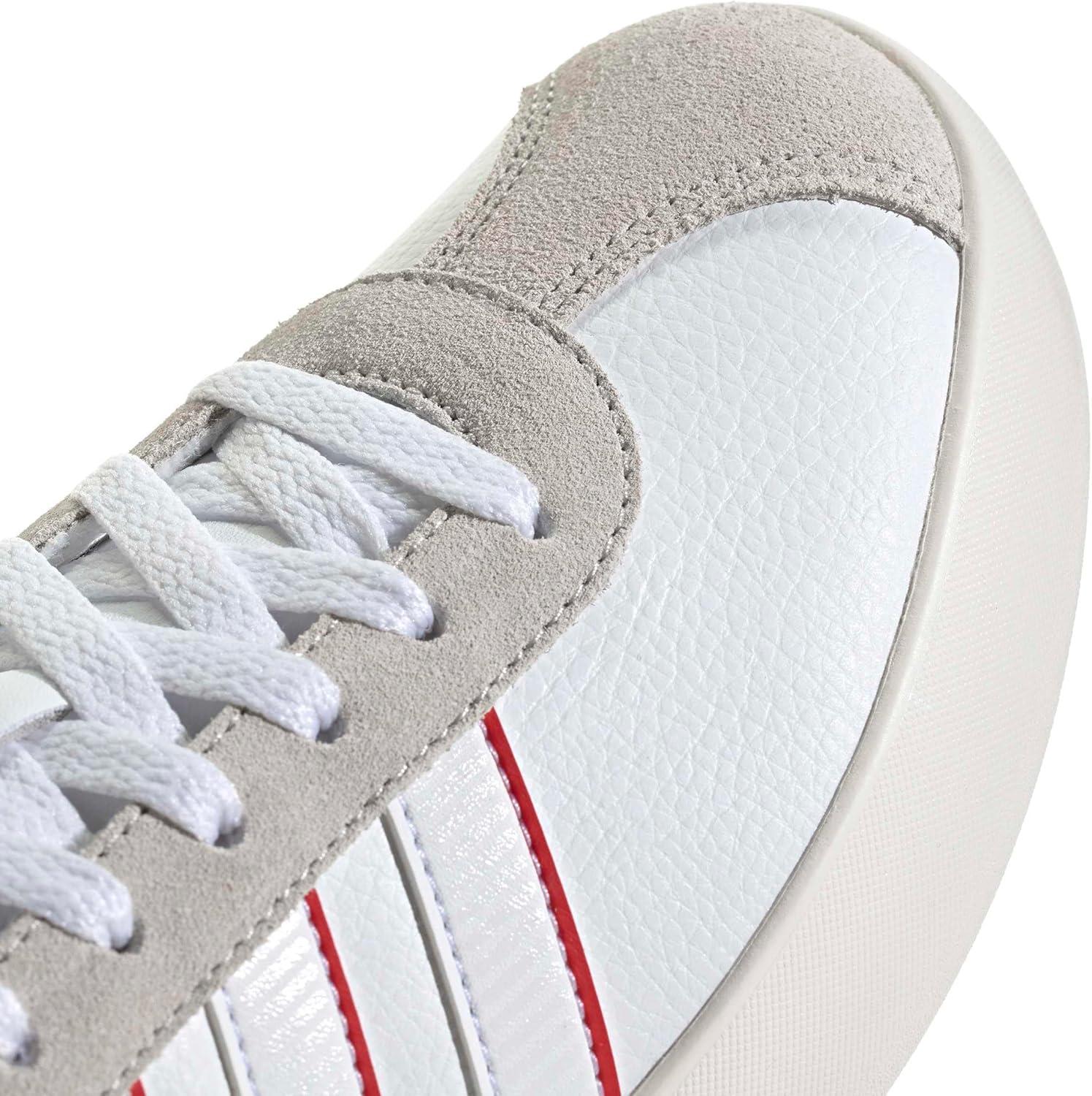 image:imageadidas Mens VL Court 30 SneakersWhiteCollegiate Red