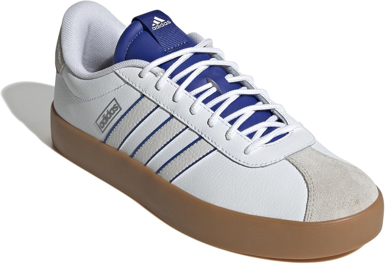 image:imageadidas Mens VL Court 30 SneakersWhiteCrystal WhiteSemi Lucid Blue