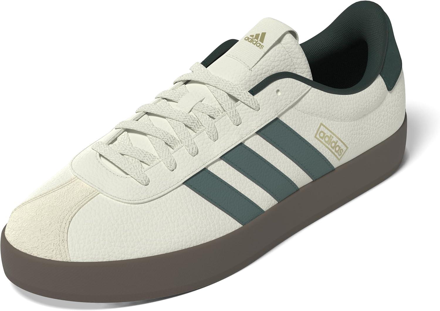 image:imageadidas Mens VL Court 30 SneakersWhitePreloved TealAurora Ivy