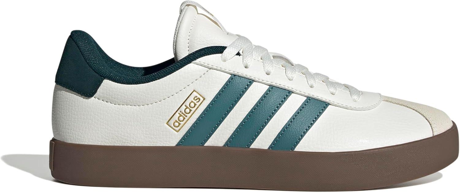 image:imageadidas Mens VL Court 30 SneakersWhitePreloved TealAurora Ivy
