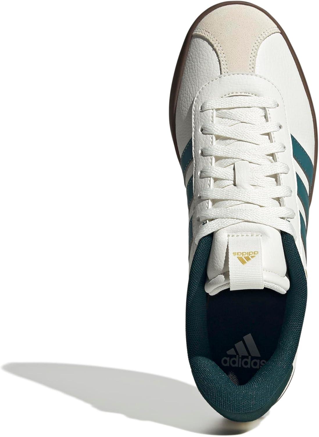 image:imageadidas Mens VL Court 30 SneakersWhitePreloved TealAurora Ivy