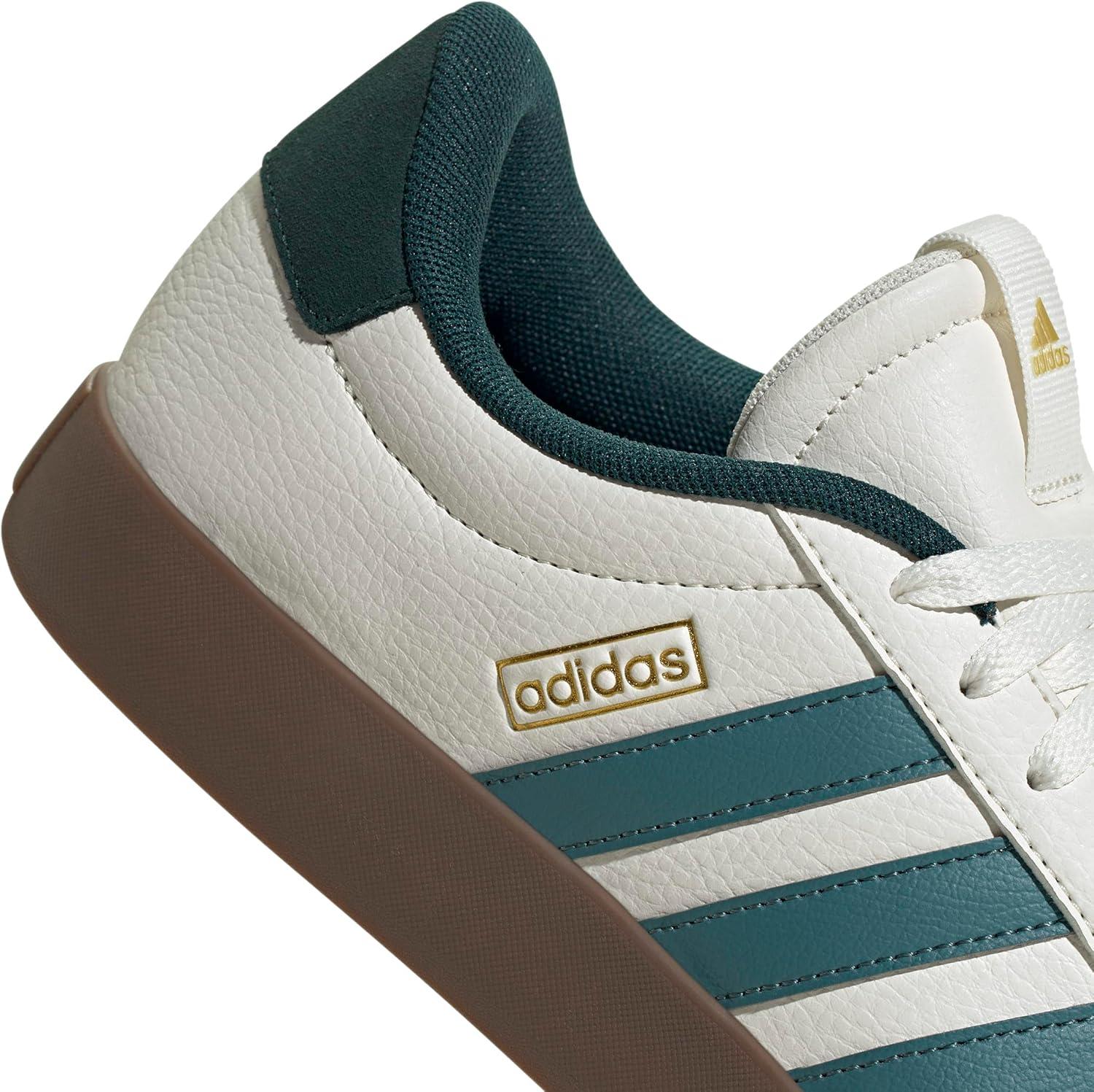 image:imageadidas Mens VL Court 30 SneakersWhitePreloved TealAurora Ivy