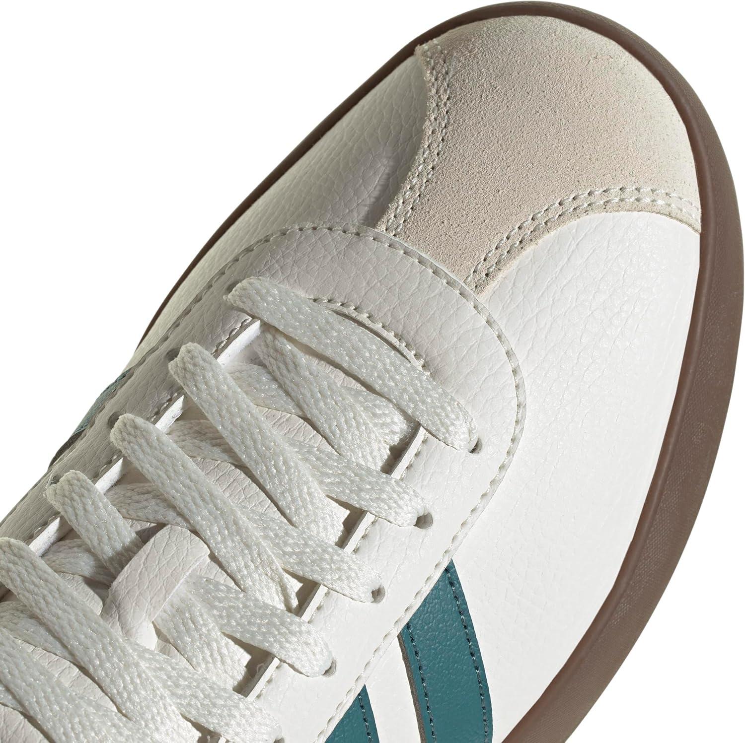 image:imageadidas Mens VL Court 30 SneakersWhitePreloved TealAurora Ivy