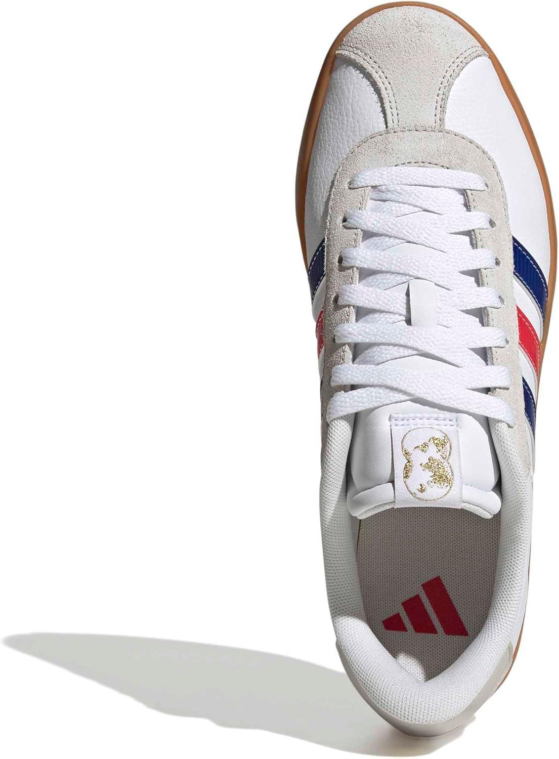 image:imageadidas Mens VL Court 30 SneakersWhitePure RubyMystery Ink