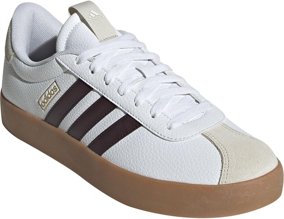 image:imageadidas Mens VL Court 30 SneakersWhiteShadow BrownAlumina