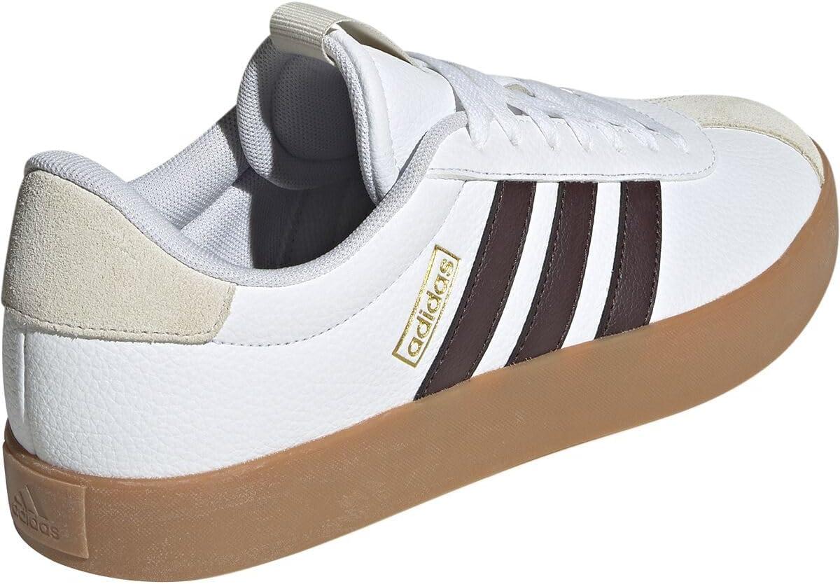 image:imageadidas Mens VL Court 30 SneakersWhiteShadow BrownAlumina
